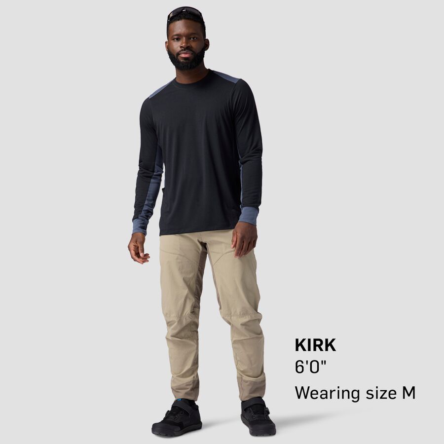 Backcountry Slickrock Drirelease Long-Sleeve Tech T-Shirt - Men's Black/Turbulence