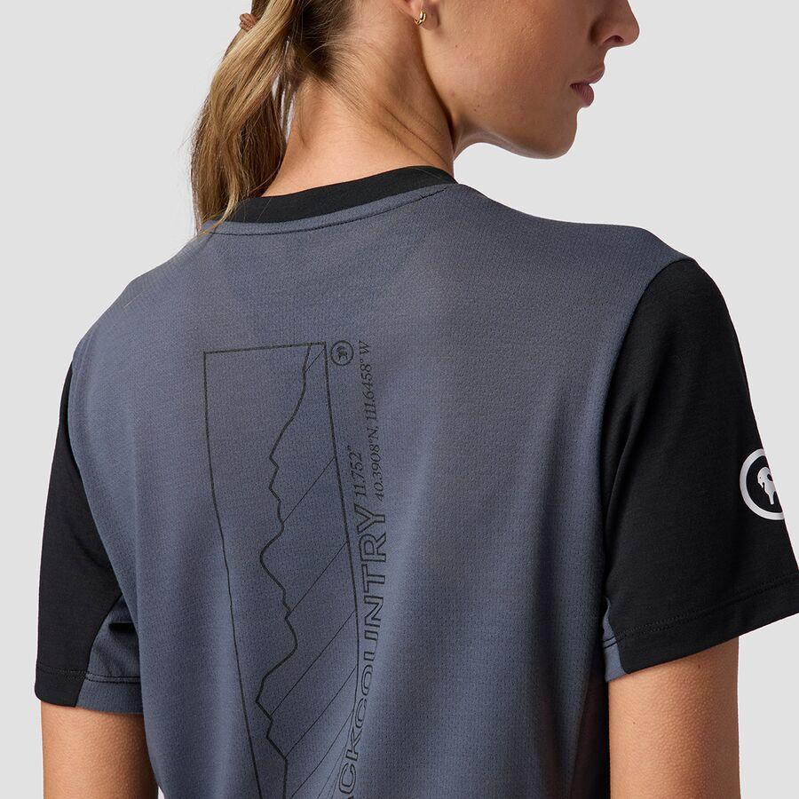 Backcountry Slickrock Drirelease Tech T-Shirt - Women's Black/Turbulence