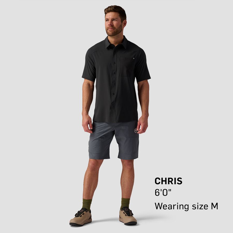 Backcountry Slickrock Short-Sleeve Button-Up Jersey - Men's Black