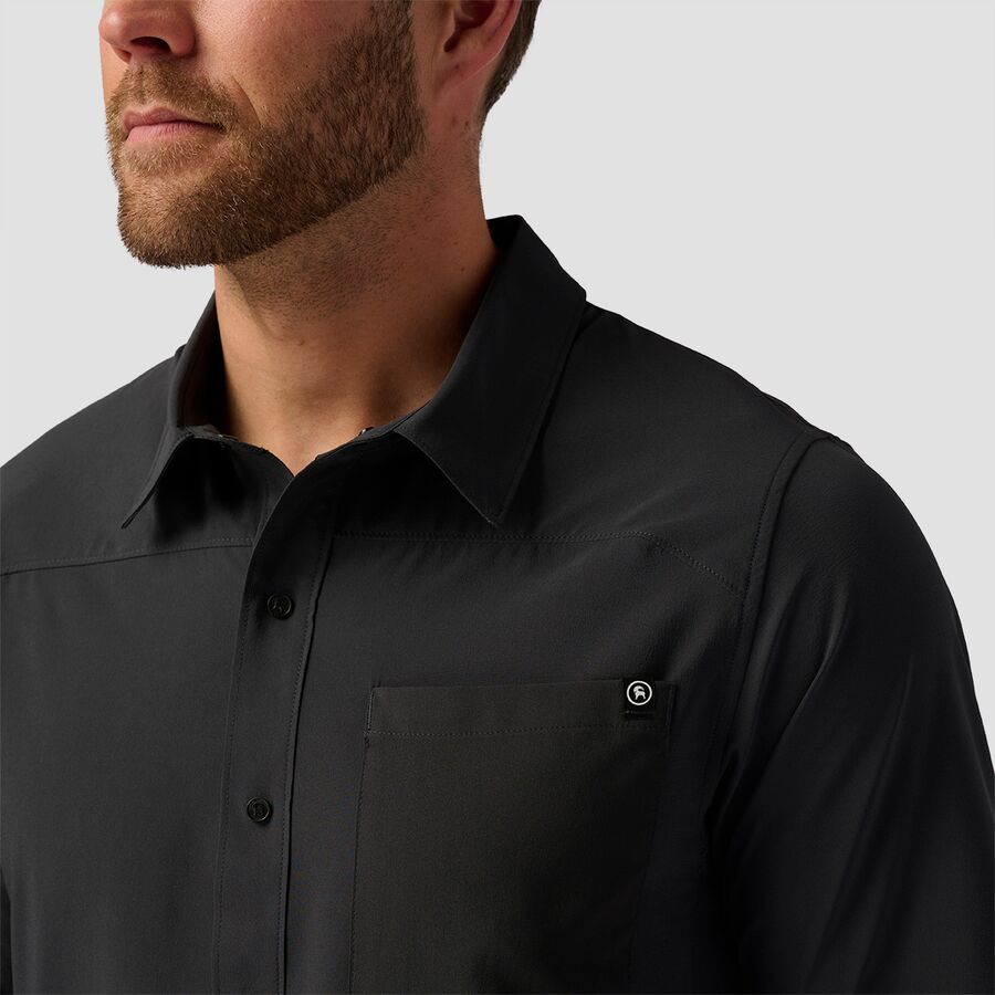Backcountry Slickrock Short-Sleeve Button-Up Jersey - Men's Black