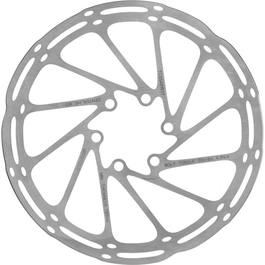 SRAM CenterLine Rounded Rotor Silver