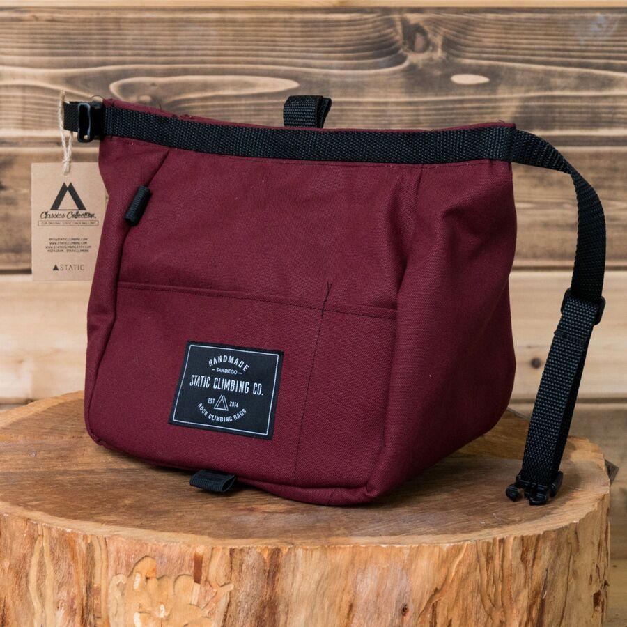STATIC Canvas Chalk Bucket Burgundy