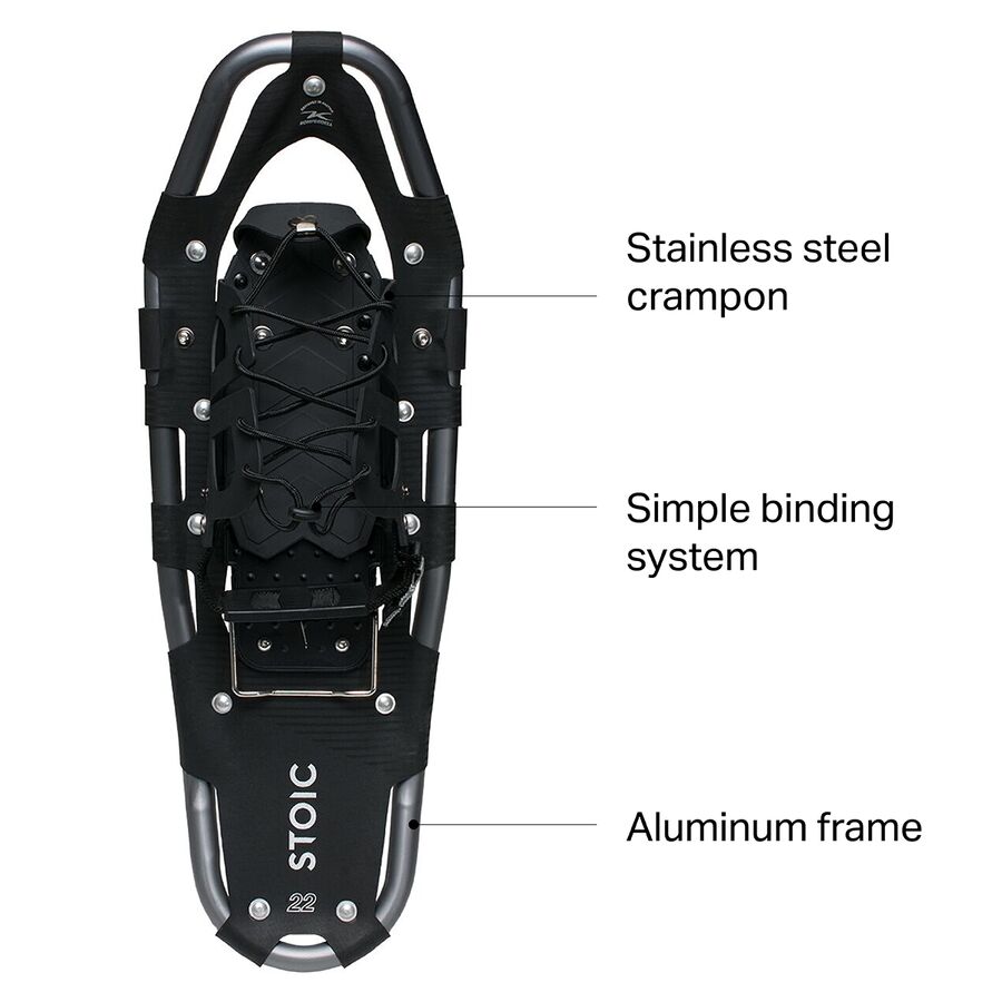 Stoic 22in Snowshoes Stoic Gray
