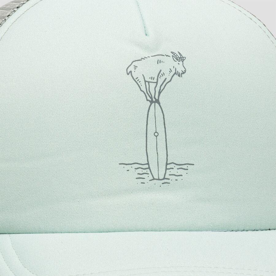 Backcountry Surfing Goat Foam Trucker Hat Silt Green