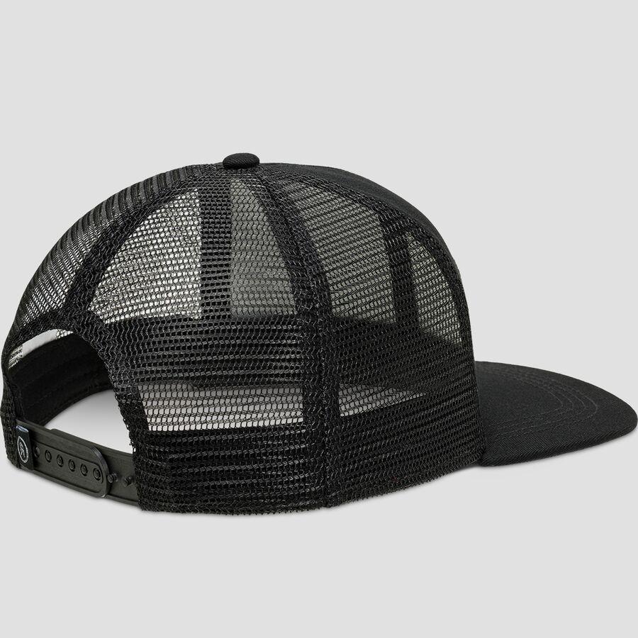 Backcountry Throwback Flat Brim Patch Snapback Hat Black