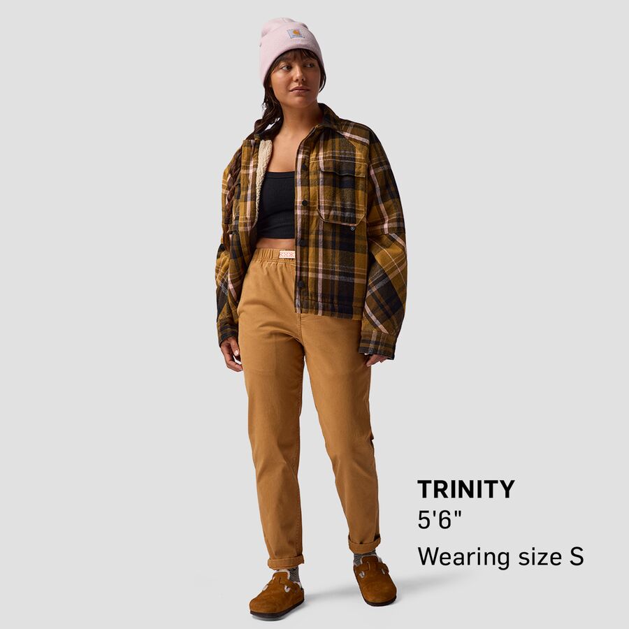 Backcountry Venture Pile-Fleece Lined Flannel Jacket - Women's Bistre Plaid