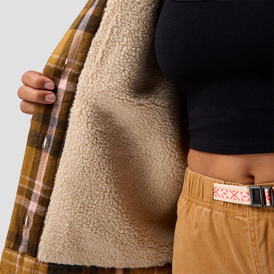 Backcountry Venture Pile-Fleece Lined Flannel Jacket - Women's Bistre Plaid