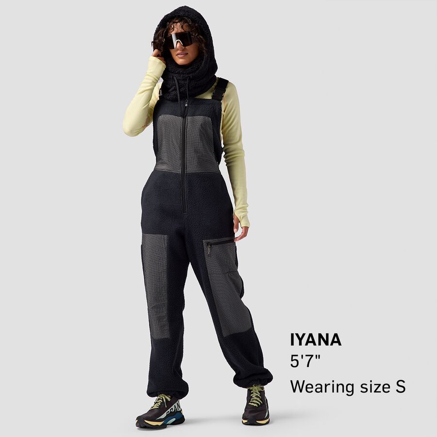 Backcountry Wander Pile-Fleece Overall - Women's Black