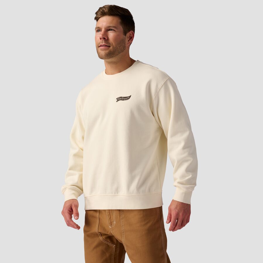 Backcountry Washington DC Poster Crew Sweatshirt Vintage White