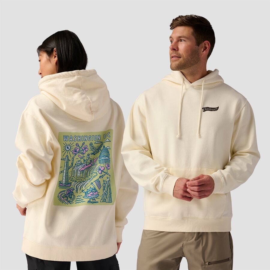 Backcountry Washington DC Poster Hoodie Vintage White