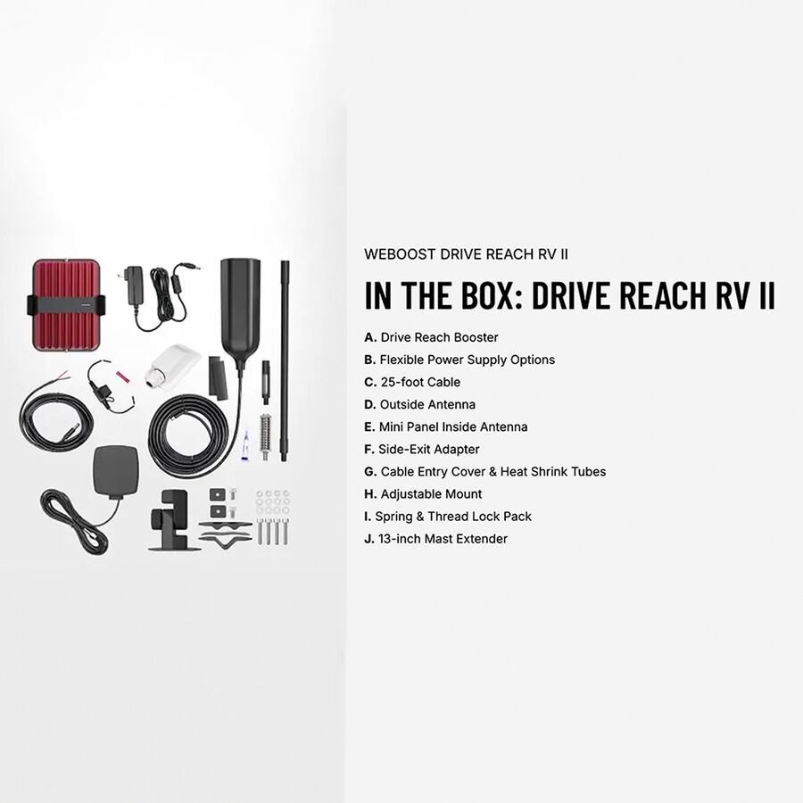 Weboost Drive Reach RV II Red/Black