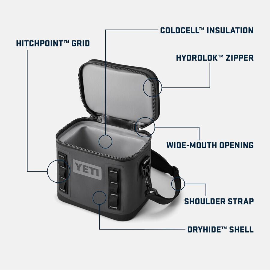 YETI Hopper Flip 8 Soft Cooler Black