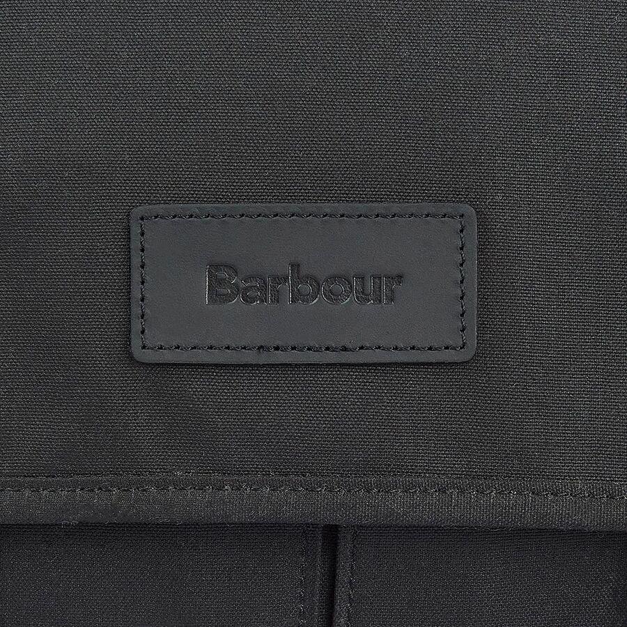 Barbour Essential Wax Messenger Bag Black