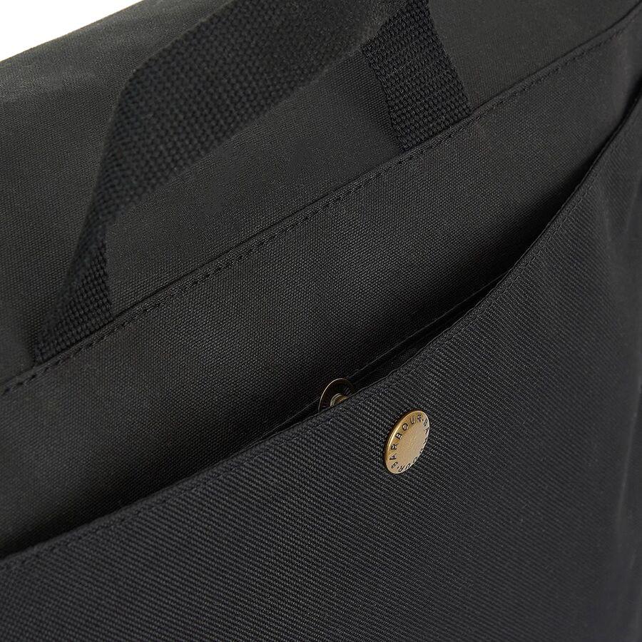 Barbour Essential Wax Messenger Bag Black