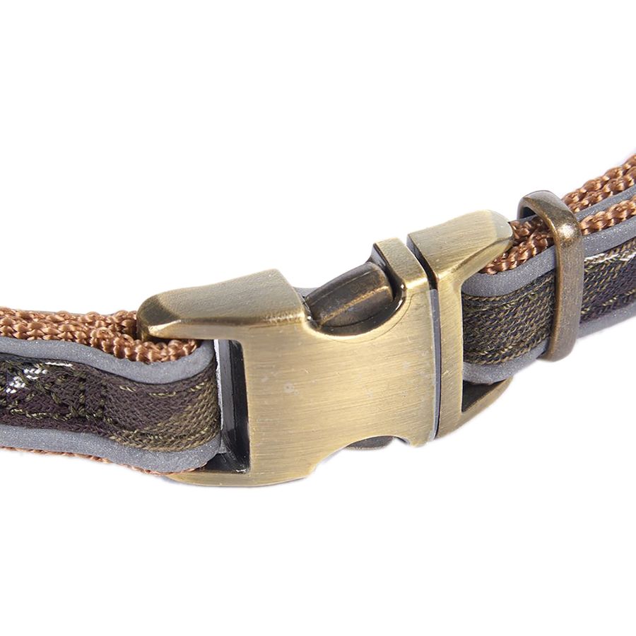 Barbour Reflective Tartan Dog Collar Classic Tartan