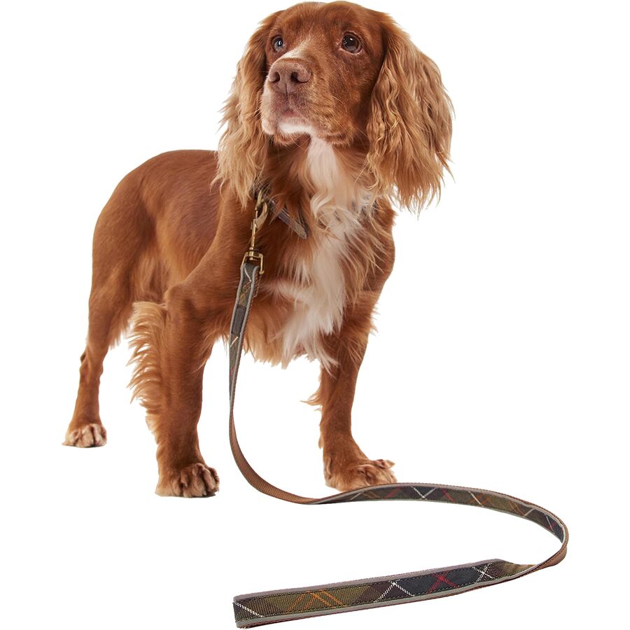 Barbour Reflective Tartan Dog Lead Classic Tartan
