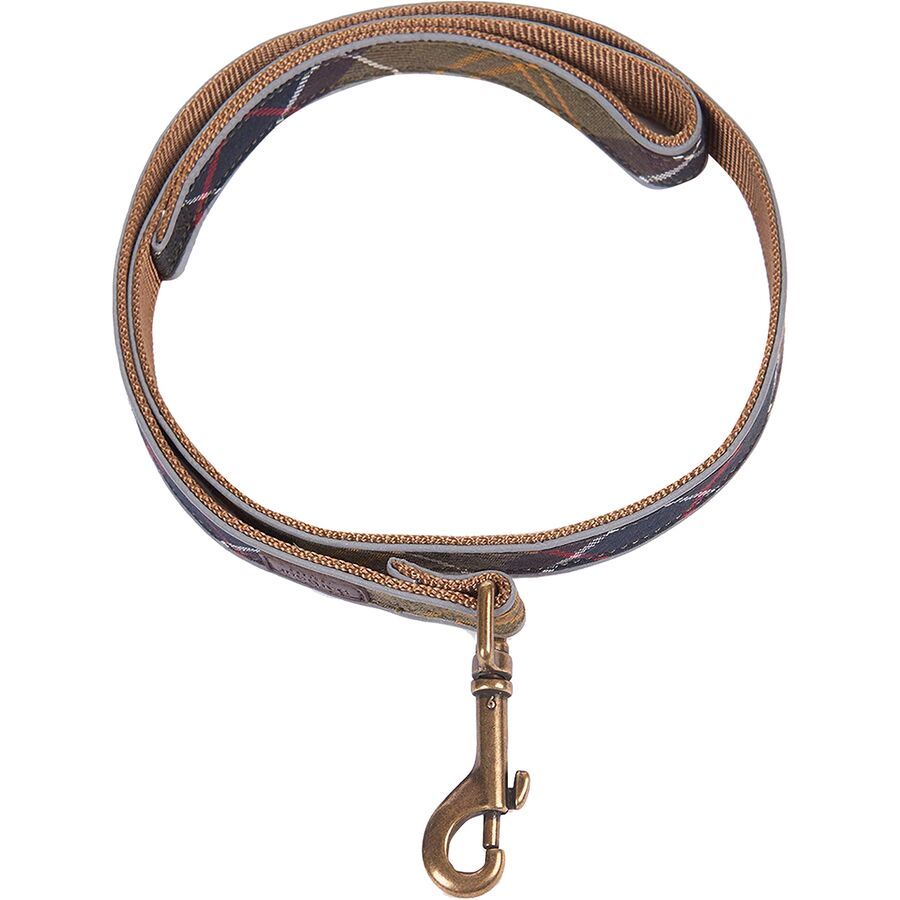 Barbour Reflective Tartan Dog Lead Classic Tartan