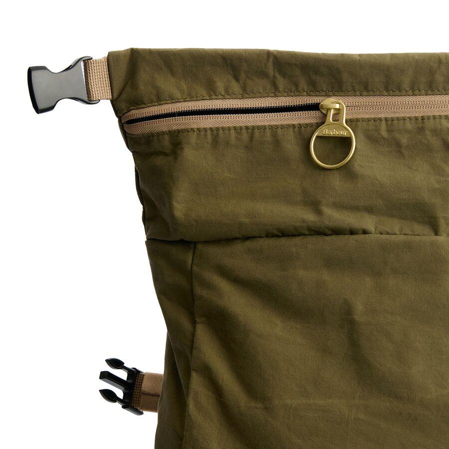 Barbour Transport Foldover Backpack Bag Dusky Green