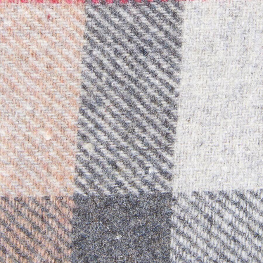 Barbour Wool Touch Dog Coat Taupe/Pink Tartan