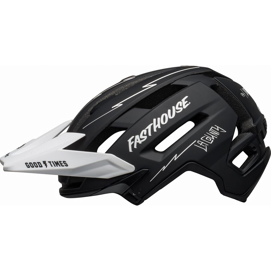 Bell Super Air Mips Helmet Matte Black/White Fasthouse