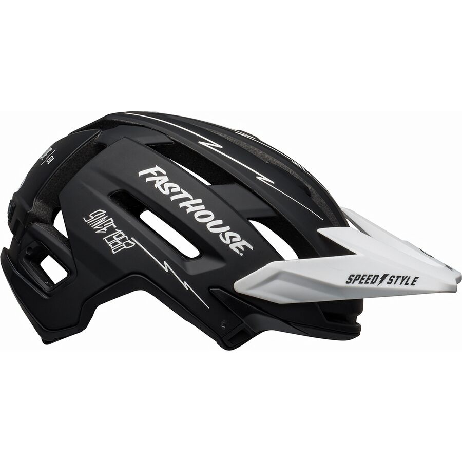 Bell Super Air Mips Helmet Matte Black/White Fasthouse
