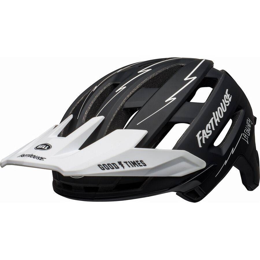 Bell Super Air Mips Helmet Matte Black/White Fasthouse