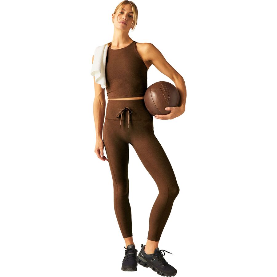 Beyond Yoga Spacedye Go Pocket Midi Legging - Women's Bold Mocha Heather