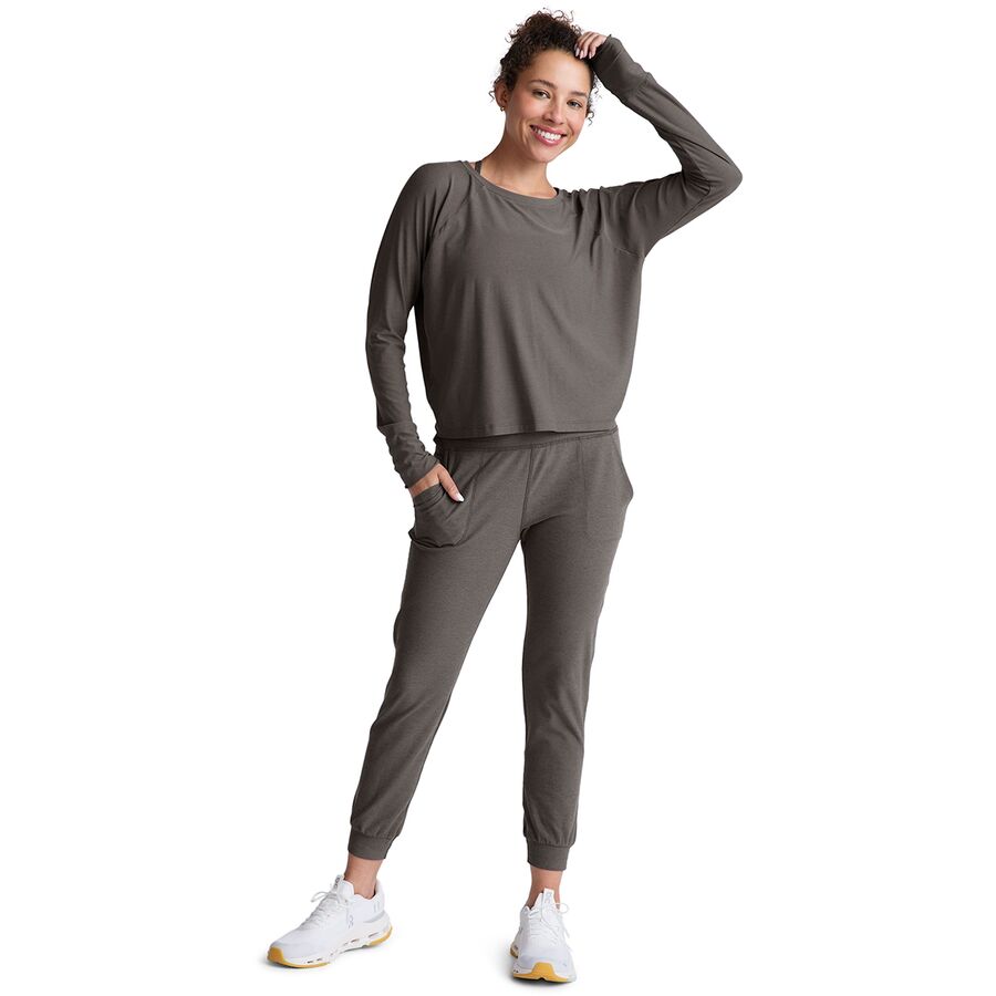 Beyond Yoga Spacedye Midi Jogger - Women's True Gray Heather