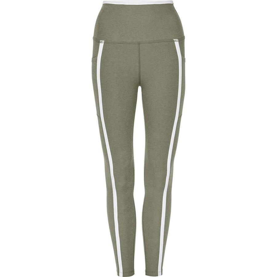 Beyond Yoga Spacedye New Moves High Waisted Midi Legging - Women's Grey Sage/Cloud White