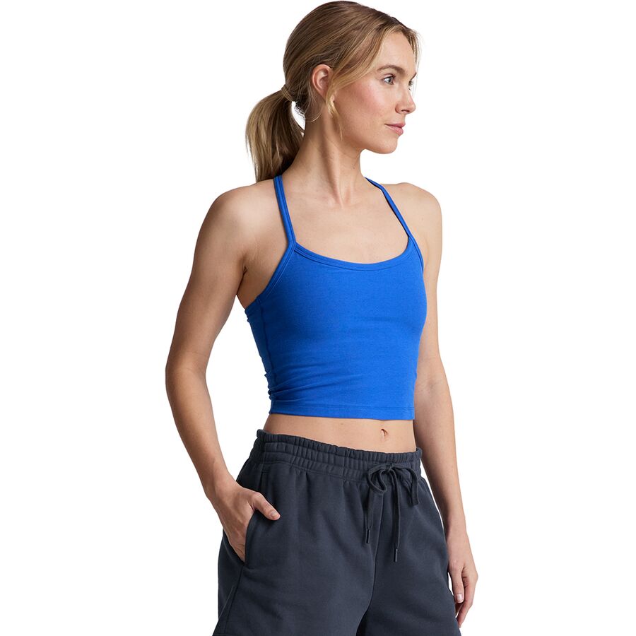Beyond Yoga Spacedye Slim Racerback Cropped Tank Top - Women's Court Blue Heather