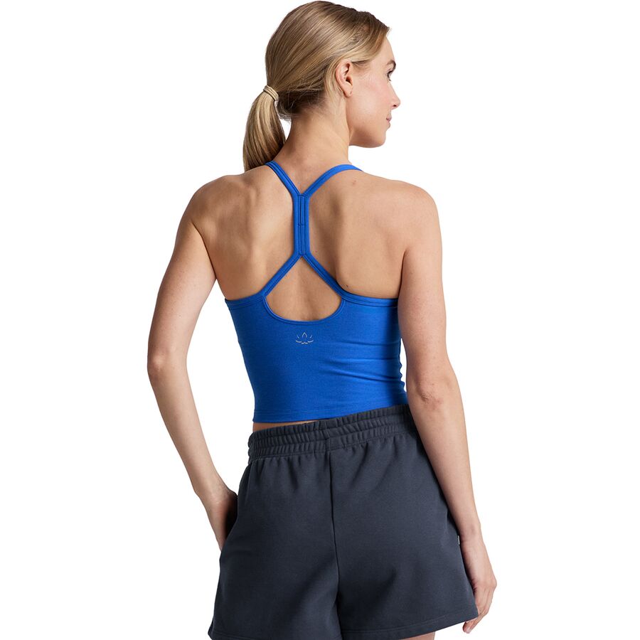 Beyond Yoga Spacedye Slim Racerback Cropped Tank Top - Women's Court Blue Heather