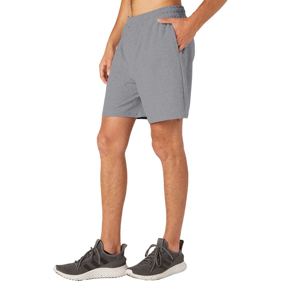 Beyond Yoga Take It Easy Short - Men's Cloud Gray Heather