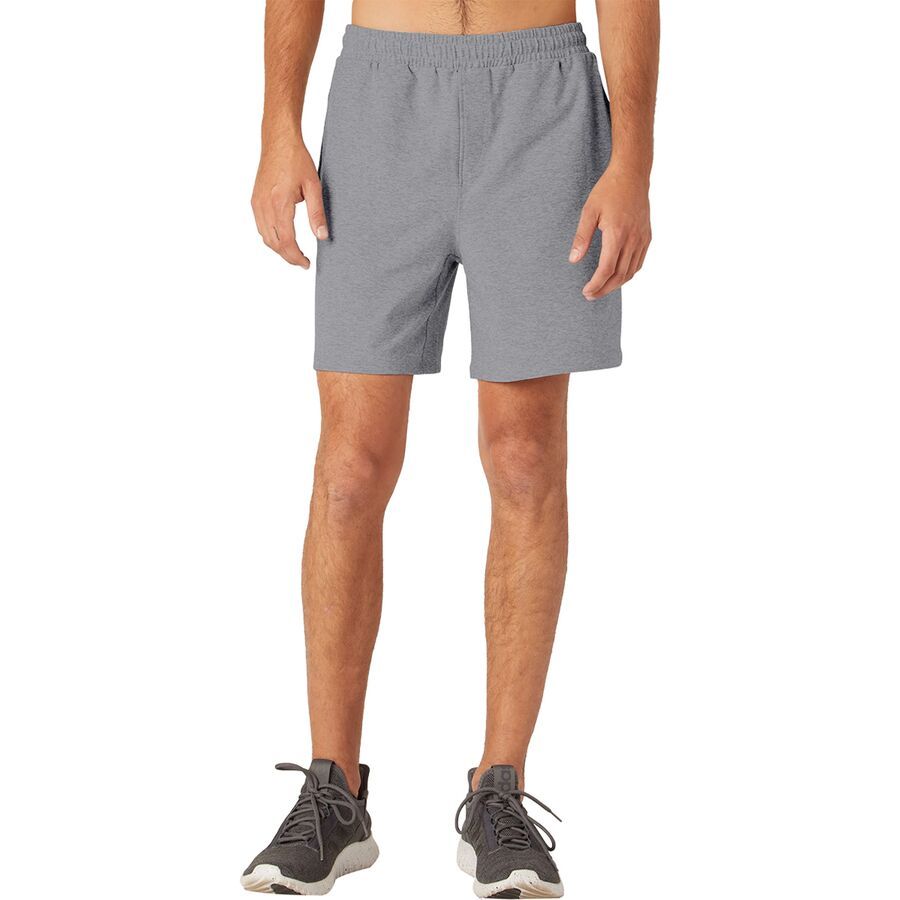 Beyond Yoga Take It Easy Short - Men's Cloud Gray Heather