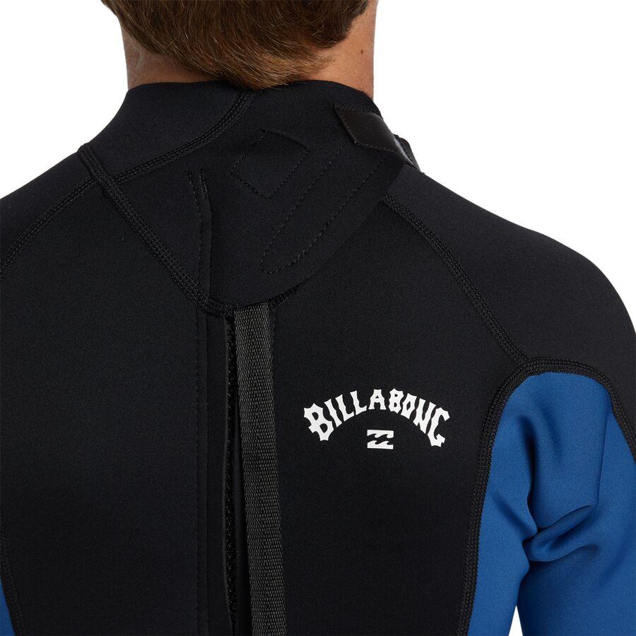 Billabong Foil Back-Zip Short-Sleeve FL Spring Wetsuit - Boys' Mid Blue