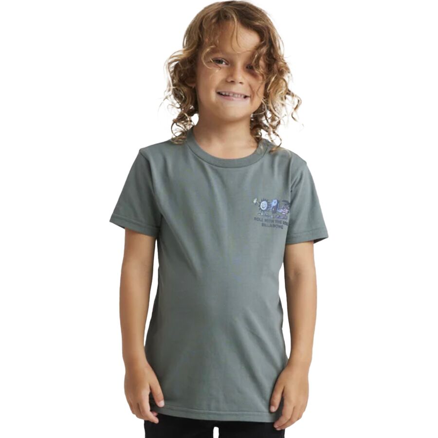 Billabong Roll Short-Sleeve Top - Toddlers' Dark Slate