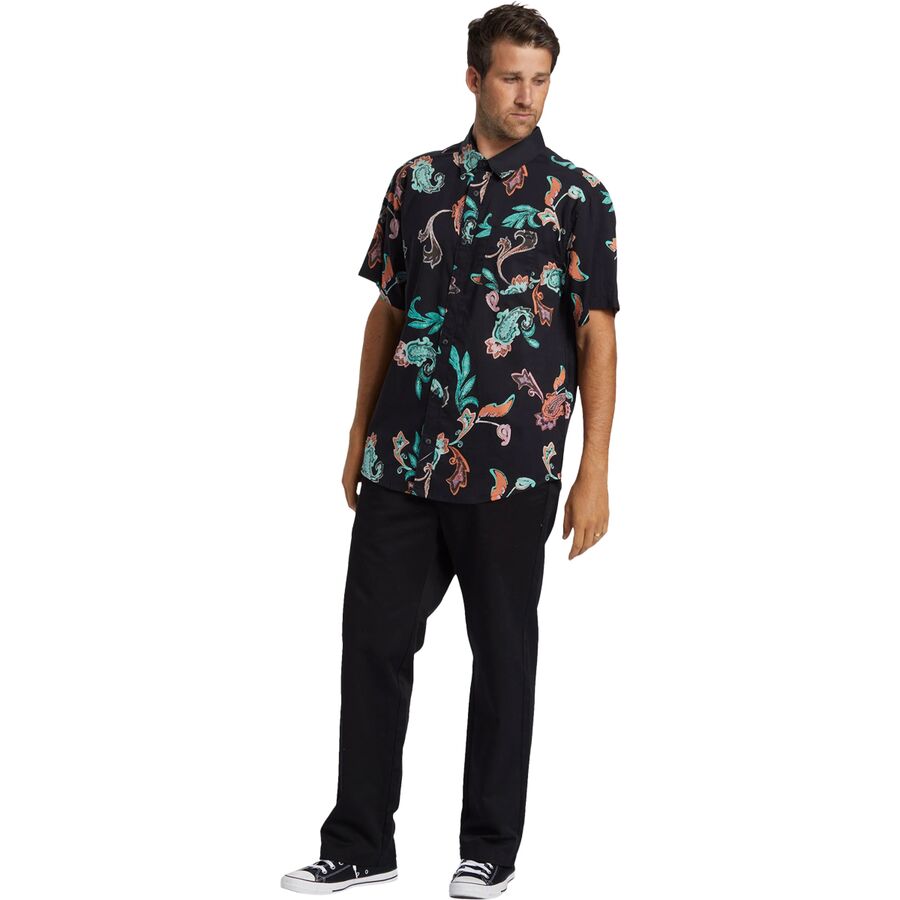 Billabong Sundays Short-Sleeve Shirt - Men's Black Multi