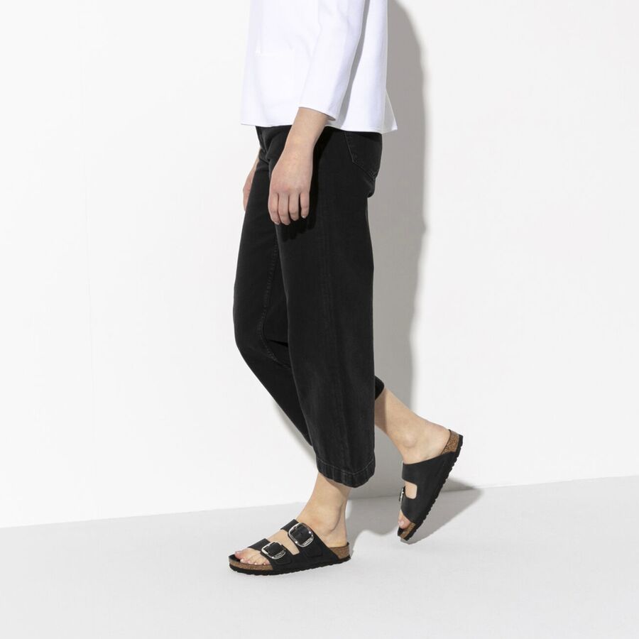 Birkenstock Arizona Big Buckle Leather Sandal - Women's Black Leather