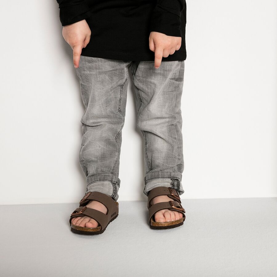 Birkenstock Arizona Sandal - Kids' Mocha Birkibuc