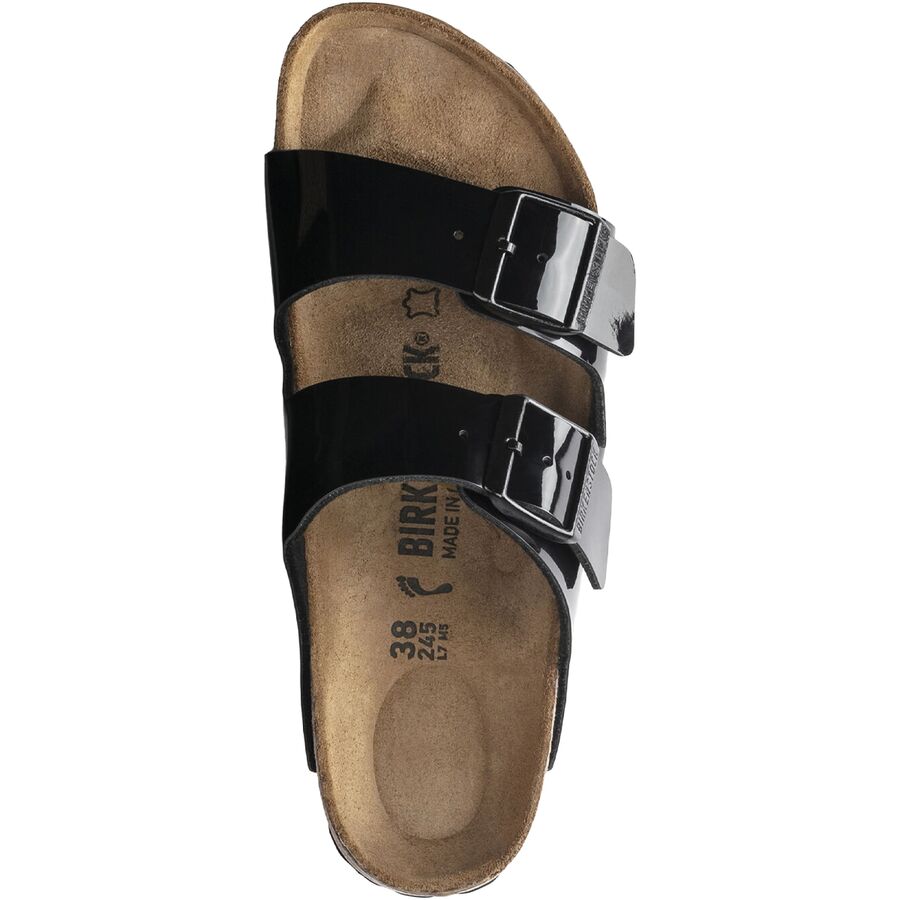 Birkenstock Arizona Sandal - Women's Patent Black Birko-Flor
