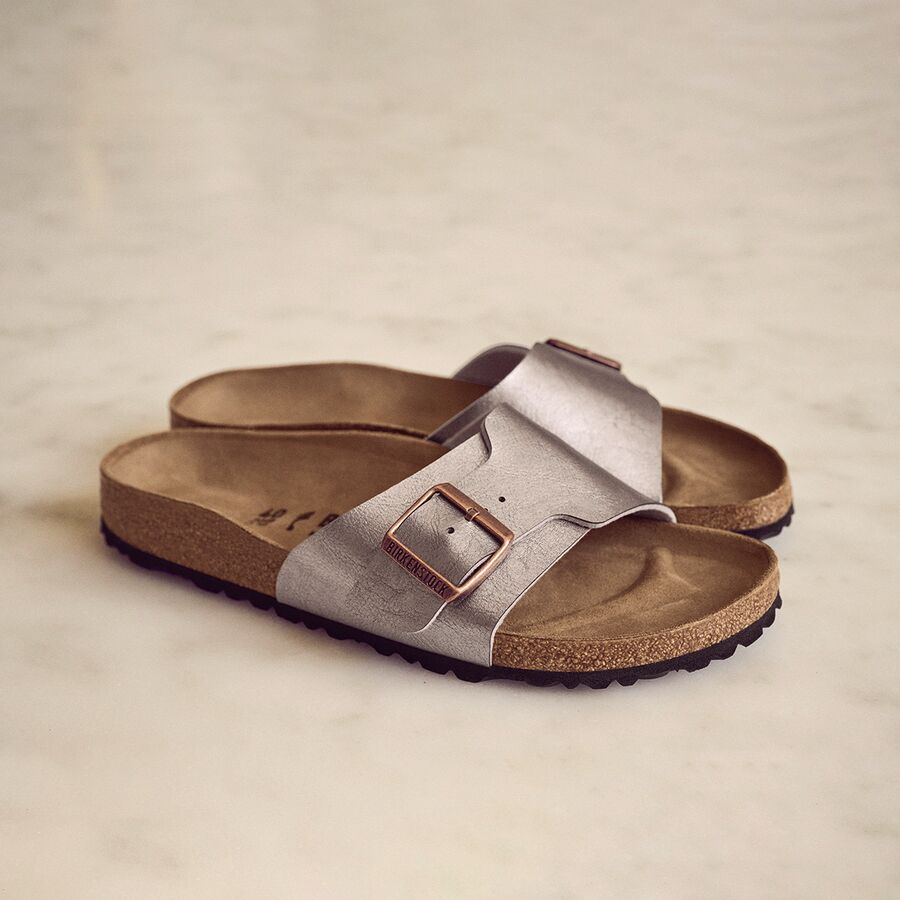 Birkenstock Catalina Narrow Sandal - Women's Graceful Taupe Birko-Flor
