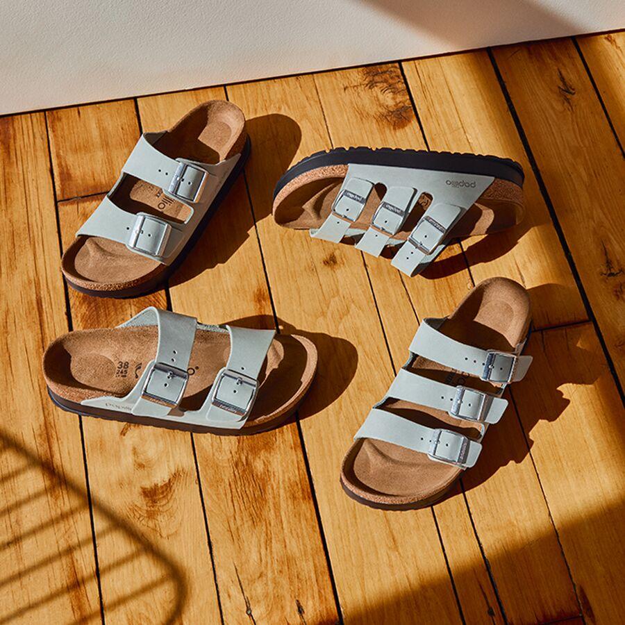 Birkenstock Florida III Platform Narrow Sandal - Women's Pure Sage Nubuck