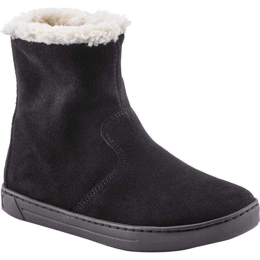 Birkenstock Lille Suede Boot - Kids' Suede/Fleece/Black/Natural