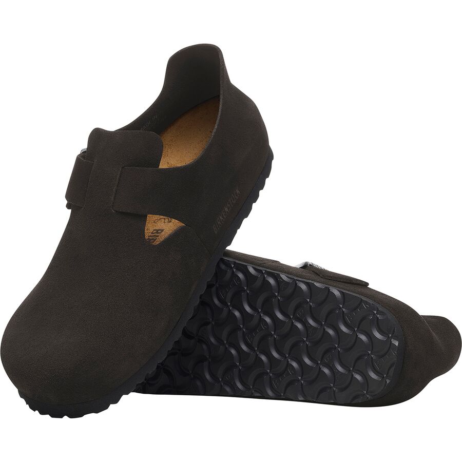 Birkenstock London Suede Shoe - Men's Black Suede