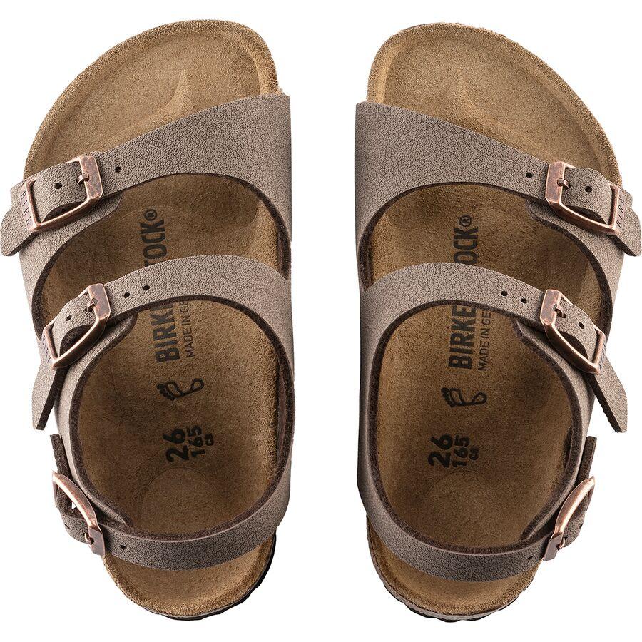 Birkenstock Roma Sandal - Kids' Mocha Birkibuc