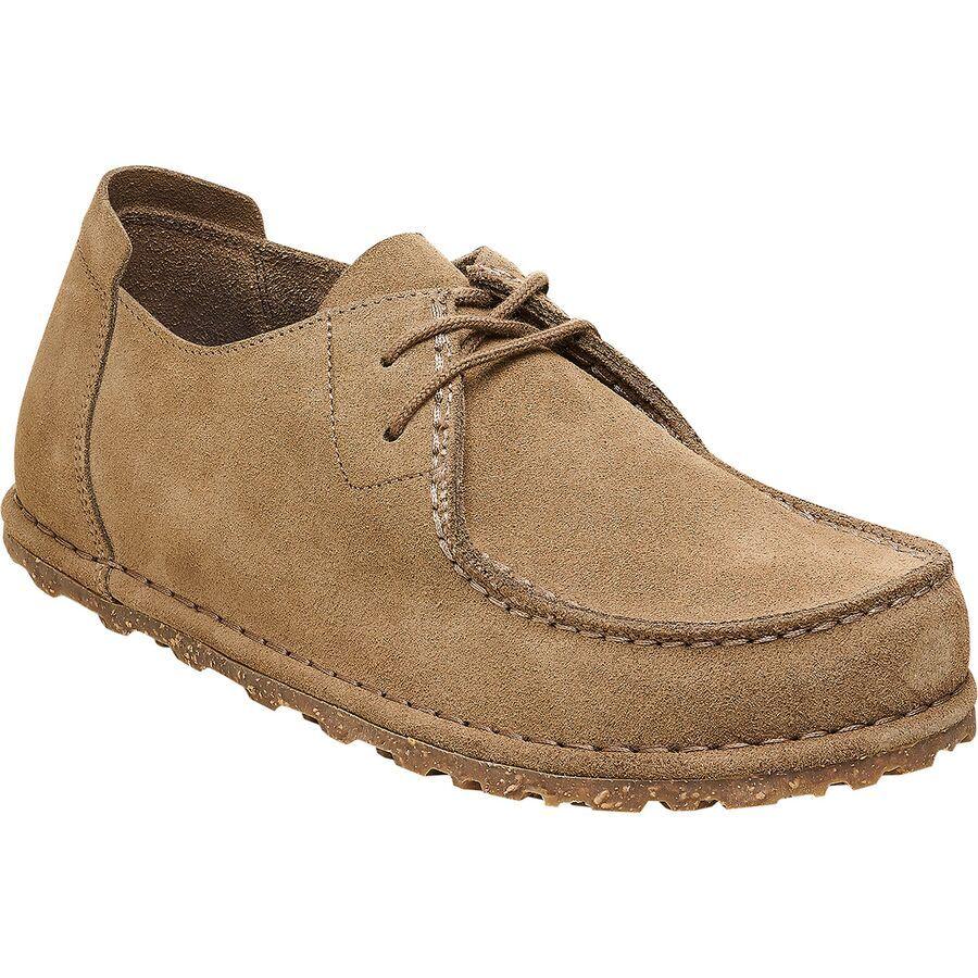 Birkenstock Utti Lace Shoe - Men's Taupe Suede