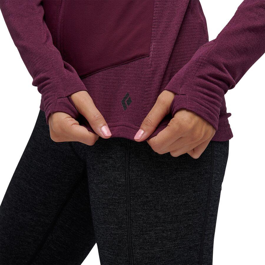 Black Diamond Coefficient LT Hybrid Hoodie - Women's Blackberry