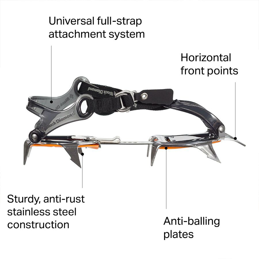 Black Diamond Contact Strap Crampon Polished