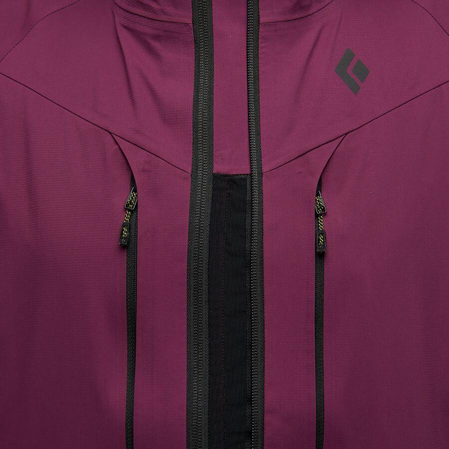 Black Diamond Dawn Patrol Hybrid Shell Jacket - Women's Blackberry/Black