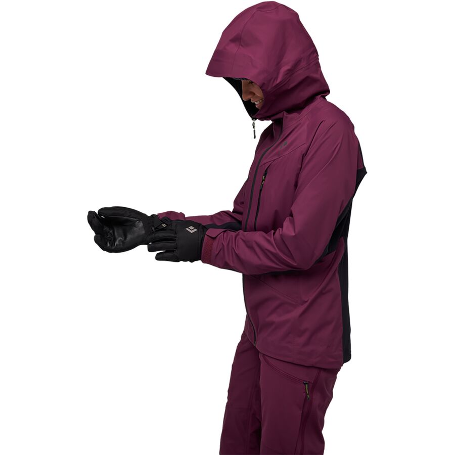 Black Diamond Dawn Patrol Hybrid Shell Jacket - Women's Blackberry/Black