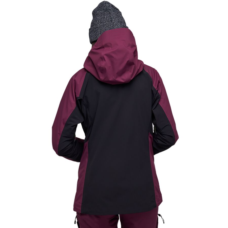 Black Diamond Dawn Patrol Hybrid Shell Jacket - Women's Blackberry/Black